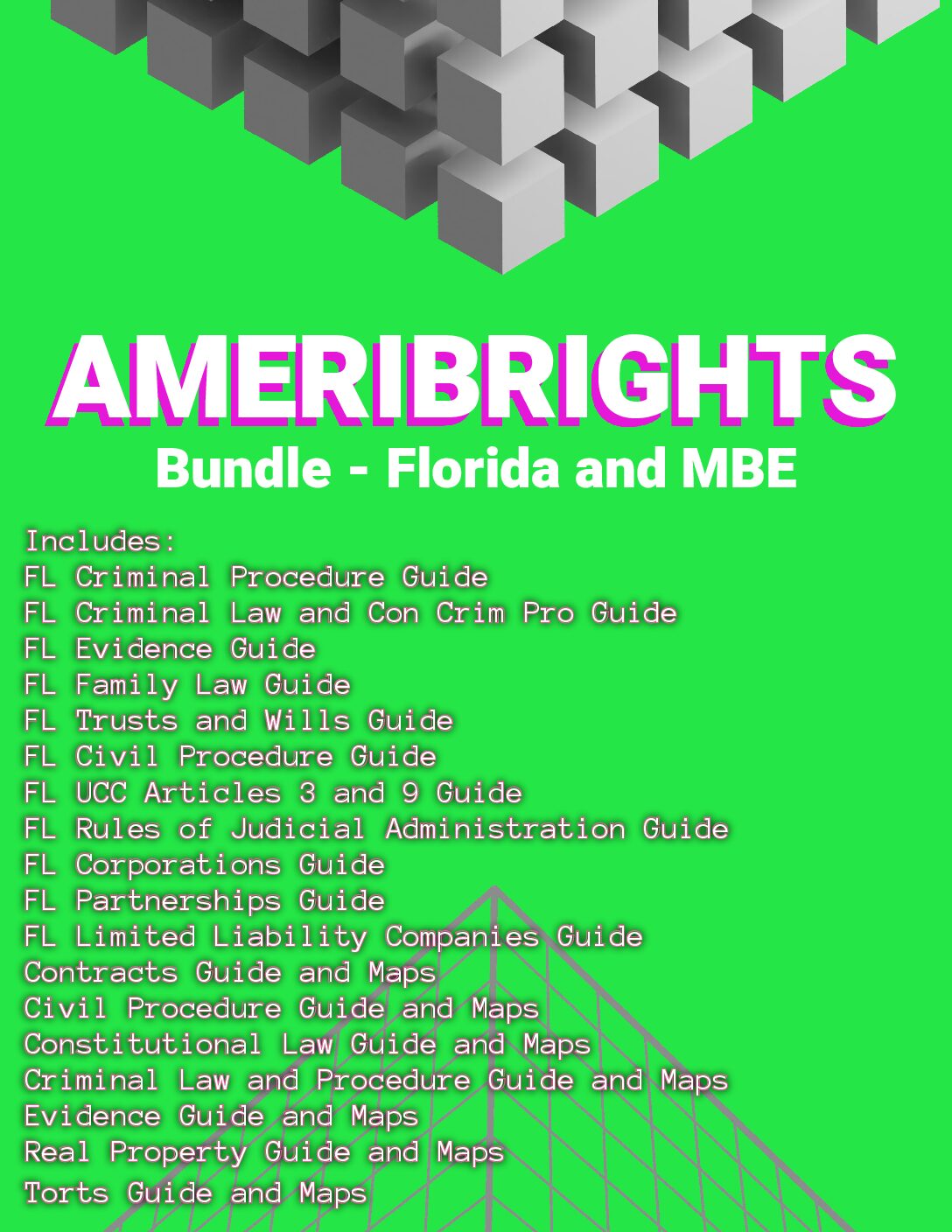 Florida and MBE Ultimate Study Guide Bundle