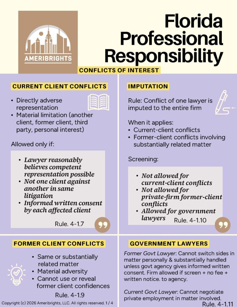 A sneak peek of Ameribrights Professional Responsibility Handout