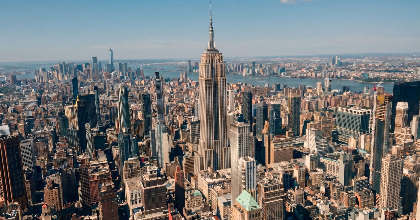 New York City skyline with Empire State Building symbolizing bar exam preparation, growth, and long-term progress